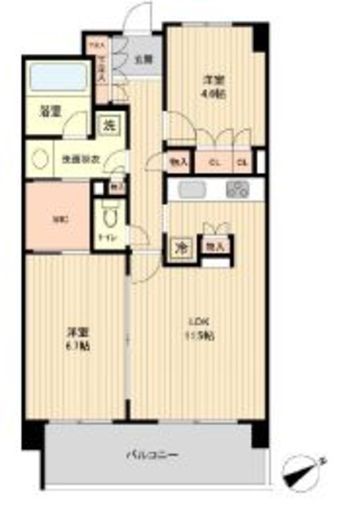 HF若林公園レジデンス　302号室　間取り