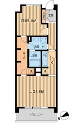 HF若林公園レジデンス　108号室　間取り