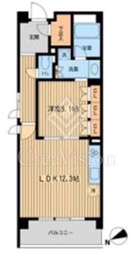 HF若林公園レジデンス　418号室　間取り