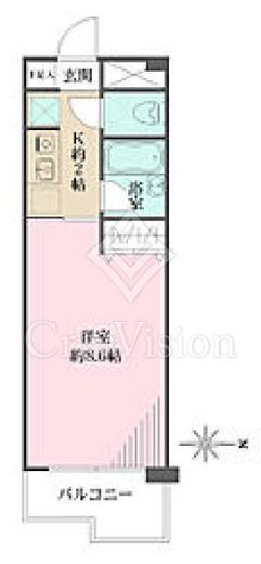 精養堂アパートメンツ　205号室　間取り