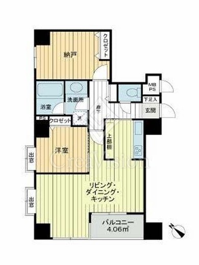 ナビウス目黒　503号室　間取り