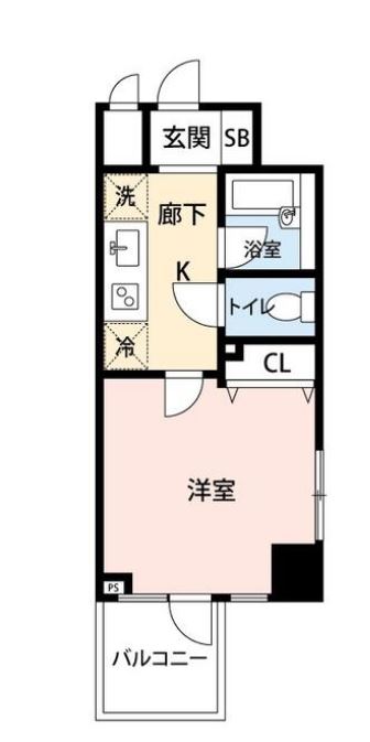 プライムアーバン飯田橋　1007号室　間取り