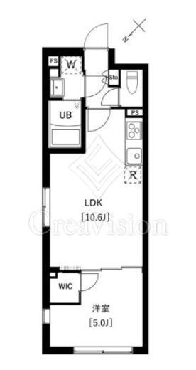 La Douceur武蔵小山 (ラドゥセール武蔵小山)　202号室　間取り
