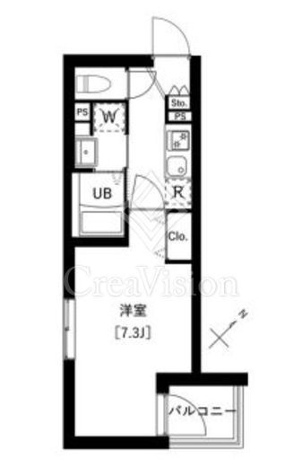 La Douceur武蔵小山 (ラドゥセール武蔵小山)　203号室　間取り