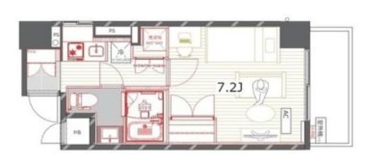 コスモリード大森西　201号室　間取り