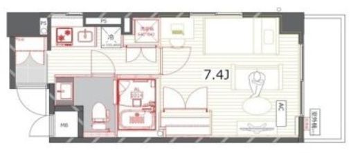 コスモリード大森西　801号室　間取り