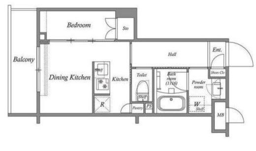 ACPレジデンス中延　105号室　間取り