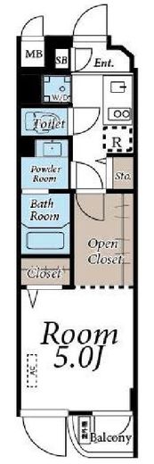 アイディ御殿山ヒルズトップ　207号室　間取り
