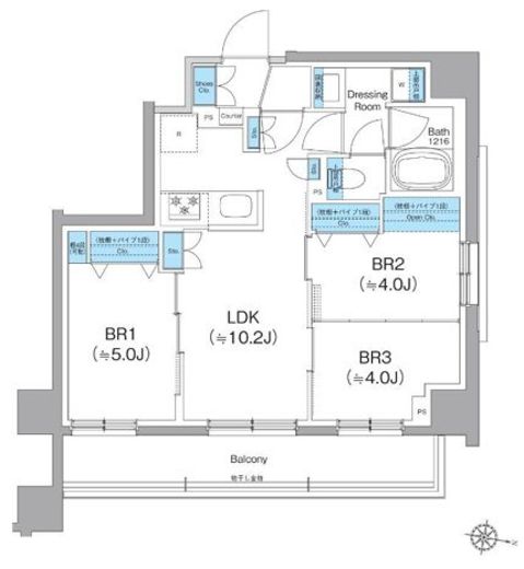 クレヴィアリグゼ西馬込　704号室　間取り