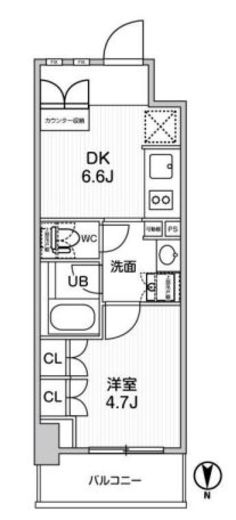 nido KAMATA　1003号室　間取り