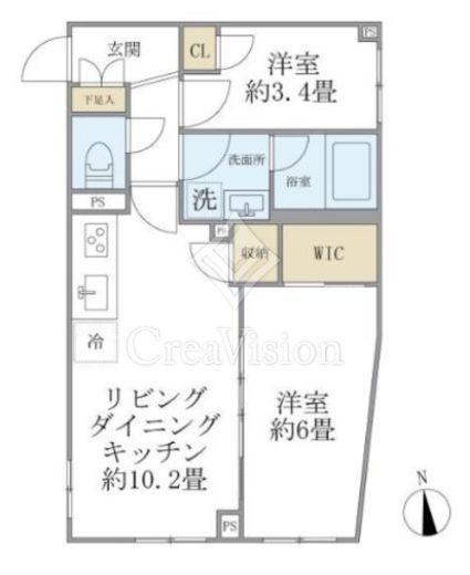 ウェルスクエア中延ＩＩ　205号室　間取り