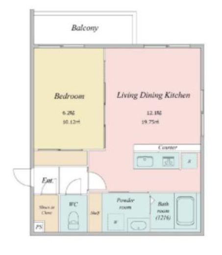 LiveFlat学芸大学 (ライブフラット学芸大学)　304号室　間取り