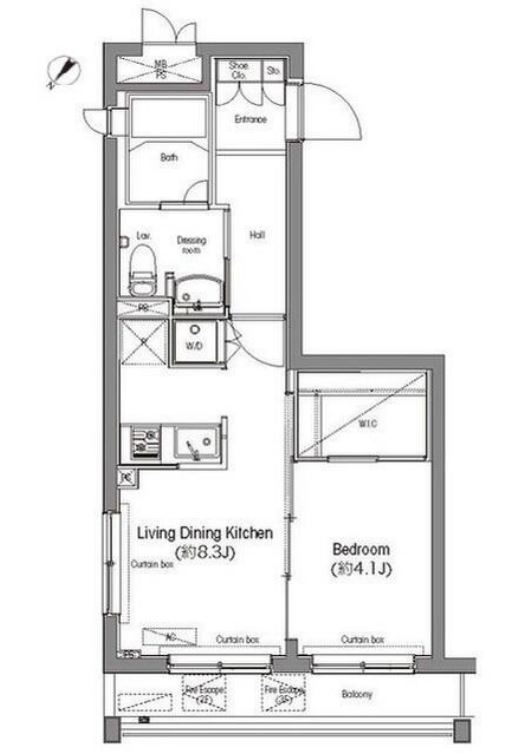 コンフォリア日本橋人形町ノース　501号室　間取り