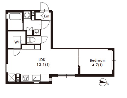 Laple目黒柿の木坂　104号室　間取り