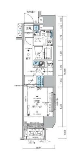 メインステージ信濃町　901号室　間取り