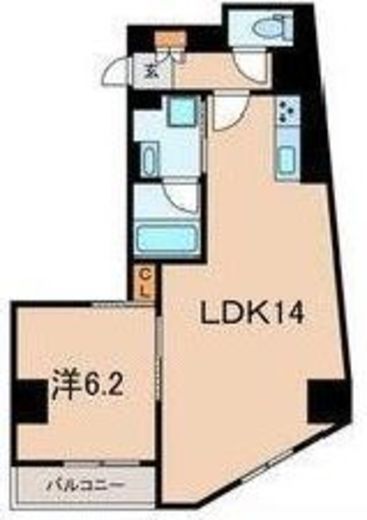 パークレジデンス東大井　702号室　間取り