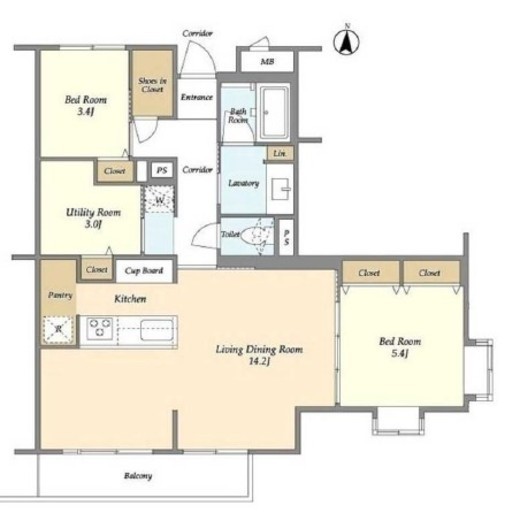 RESTA目黒　102号室　間取り