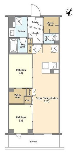 KDXレジデンス田園調布南　102号室　間取り
