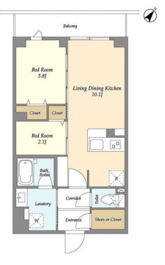 KDXレジデンス田園調布南　110号室　間取り
