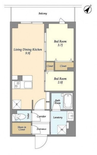 KDXレジデンス田園調布南　209号室　間取り