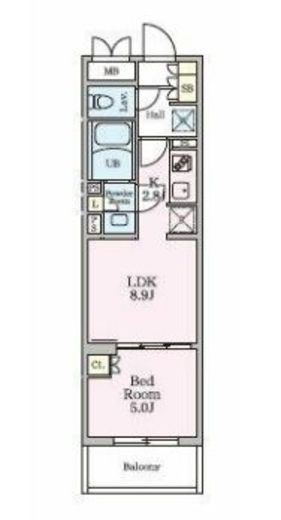 リビオメゾン大岡山　203号室　間取り