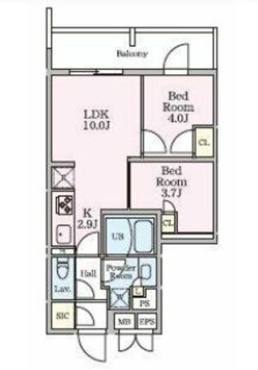 リビオメゾン大岡山　308号室　間取り