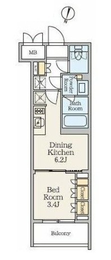 クレストコート池上六丁目　104号室　間取り