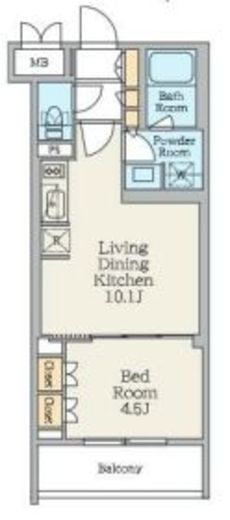 クレストコート池上六丁目　106号室　間取り