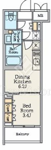 クレストコート池上六丁目　203号室　間取り