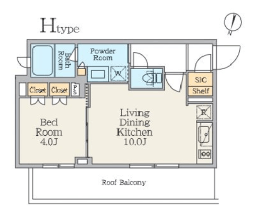 クレストコート池上六丁目　503号室　間取り