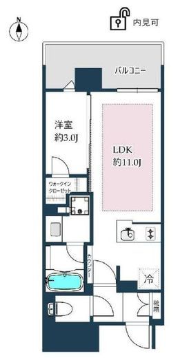 ブリリア目黒大橋　514号室　間取り