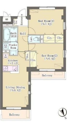 HILL TOP RESIDENCE OSAKI　305号室　間取り