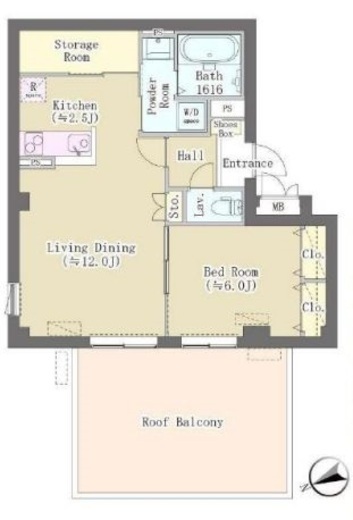 HILL TOP RESIDENCE OSAKI　402号室　間取り
