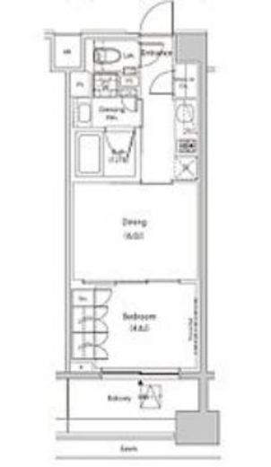 ザ・パークハビオ目黒プレイス　202号室　間取り