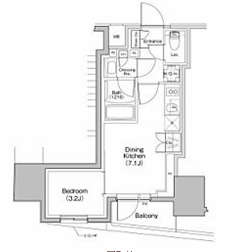 ザ・パークハビオ大森町　701号室　間取り