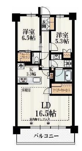 アトラスシティ千歳烏山グランスイート杜の棟　415号室　間取り
