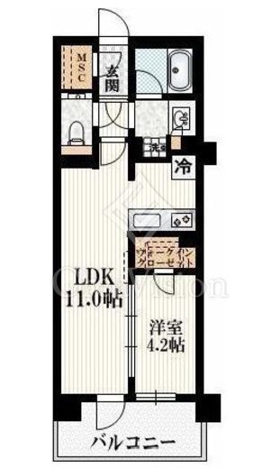アトラスシティ千歳烏山グランスイート杜の棟　329号室　間取り