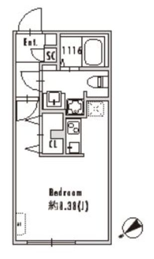 GRAN PASEO下北沢 (グランパセオ下北沢)　306号室　間取り
