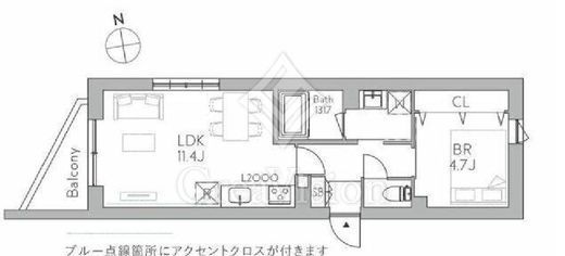 グランデュオ品川中延 (Gran Duo Shinagawanakanobu)　204号室　間取り