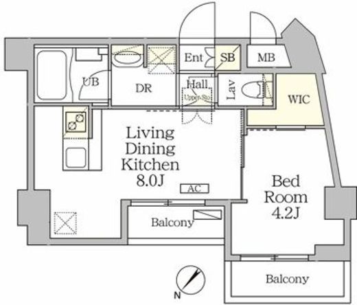 アジールコート池尻大橋　105号室　間取り