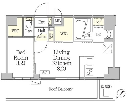 アジールコート池尻大橋　501号室　間取り
