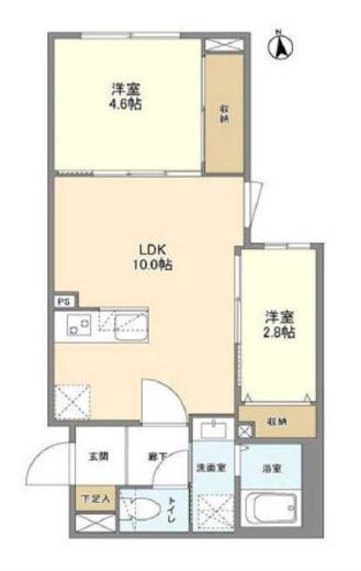 ウェルスクエア祖師ヶ谷大蔵　304号室　間取り