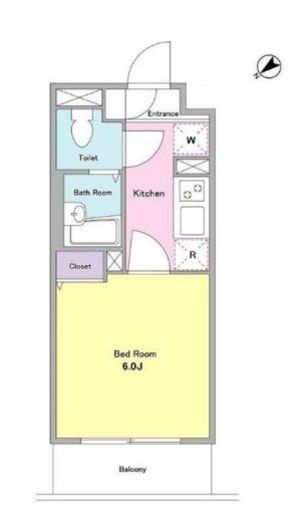 NTPRレジデンス大井町　104号室　間取り