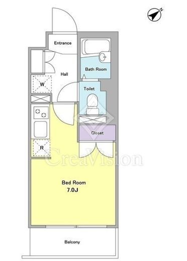NTPRレジデンス大井町　411号室　間取り