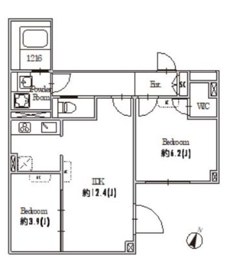 GRAN PASEO目黒花房山 (グランパセオ目黒花房山)　501号室　間取り