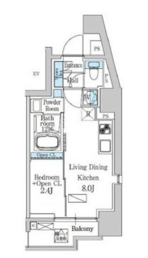 デュオフラッツ品川戸越　902号室　間取り