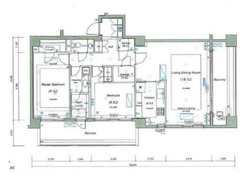 パークコート元麻布ヒルトップレジデンス　405号室　間取り