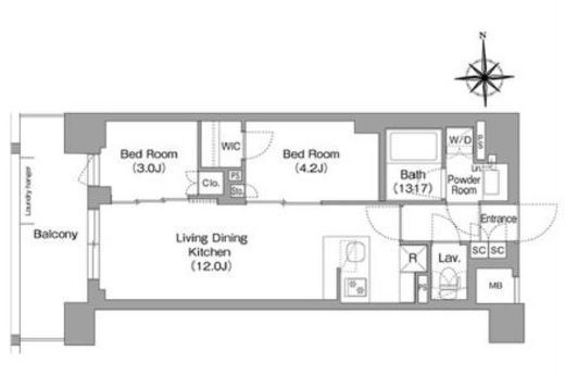 コンフォリア・リヴ大森西　208号室　間取り