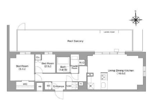 コンフォリア・リヴ大森西　417号室　間取り
