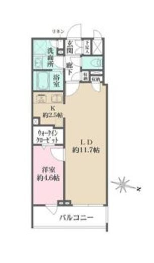 CREALpremier西馬込 (クリアルプレミア西馬込)　103号室　間取り